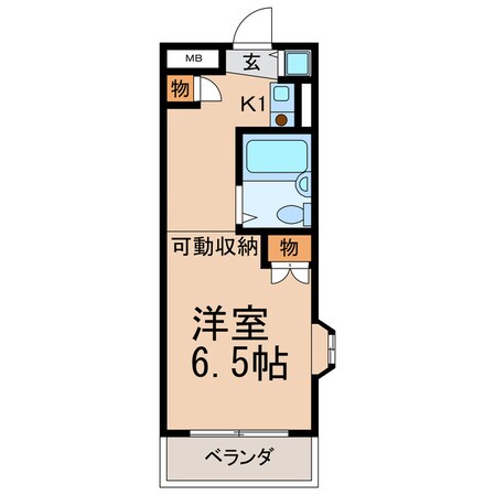 和田町駅 徒歩15分 2階の物件間取画像